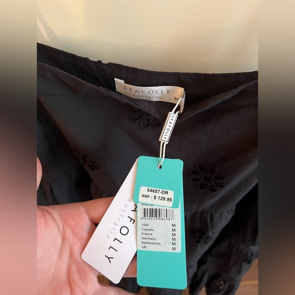 Black Eyelet Seafolly Australia Dress - Picture 2 of 6